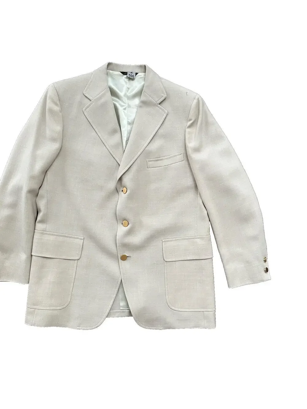 VTG Union Sport Coat Mens 42 Johnson Blazer Button Cricketer 70s 1970s Tan